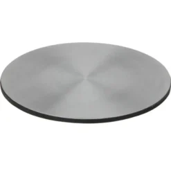 Bellatio Design Onderzetters - 6x - rvs - 10 cm - rond