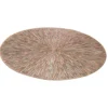 Bellatio design Placemats - 4 stuks - rond - bronskleurig - 38 cm