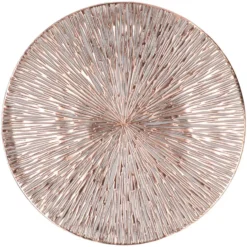 Bellatio design Placemats - 4 stuks - rond - bronskleurig - 38 cm