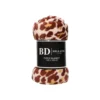 Bellatio design Plaid - fleece deken - panter print - 120 x 160cm