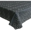 Bellatio design Tafelzeil - antraciet - patroon - 140 x 250 cm