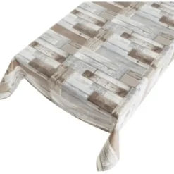 Bellatio Design tafelzeil - houten planken print - 140 x 245 cm