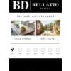 Bellatio Design Tafelzeil - uni wit glans - 140 x 175 cm