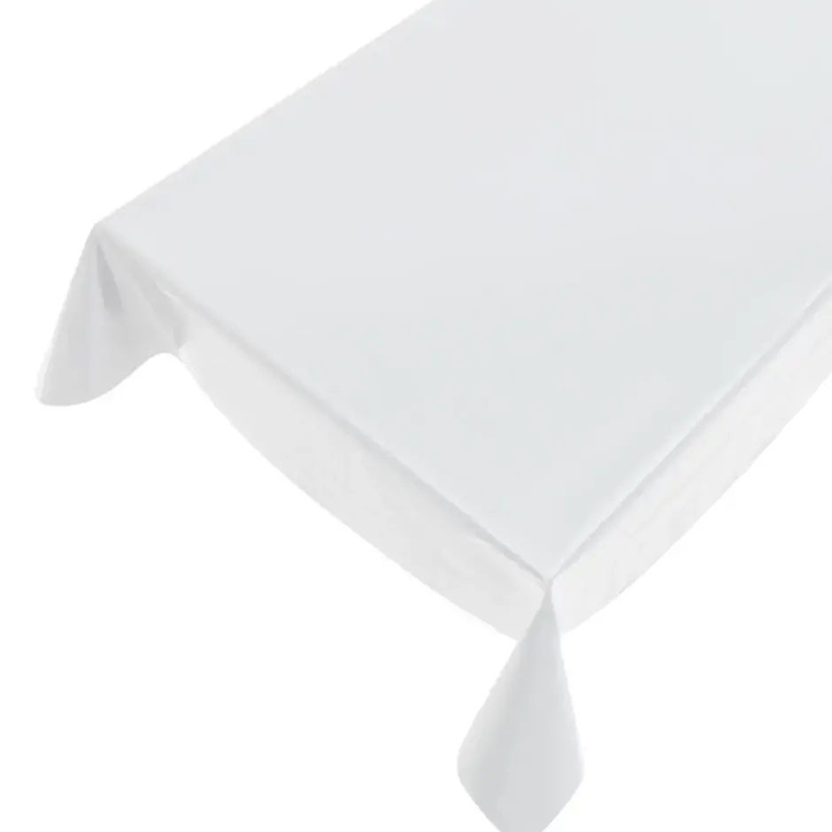 Bellatio Design Tafelzeil - uni wit glans - 140 x 175 cm