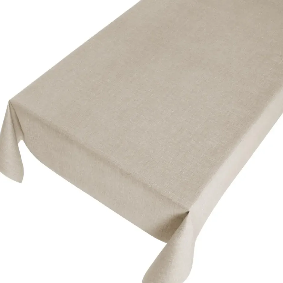 Bellatio Design Tafelzeil - uni beige - 140 x 245 cm