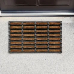 Benson Deurmat - rubber met kokos borstels - 40 x 60 cm - buiten