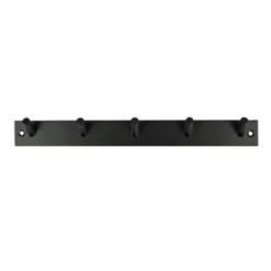 Benson Wand kapstok - 5 haken - RVS - 32 cm - ruimtebesparend