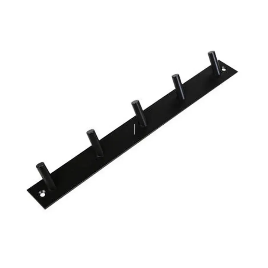 Benson Wand kapstok - 5 haken - RVS - 32 cm - ruimtebesparend