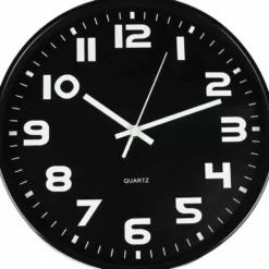Benson Wandklok - zwart - D30 cm - modern design - stijlvol