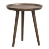 Bijzettafel Basel - walnoot - 48xØ45 cm