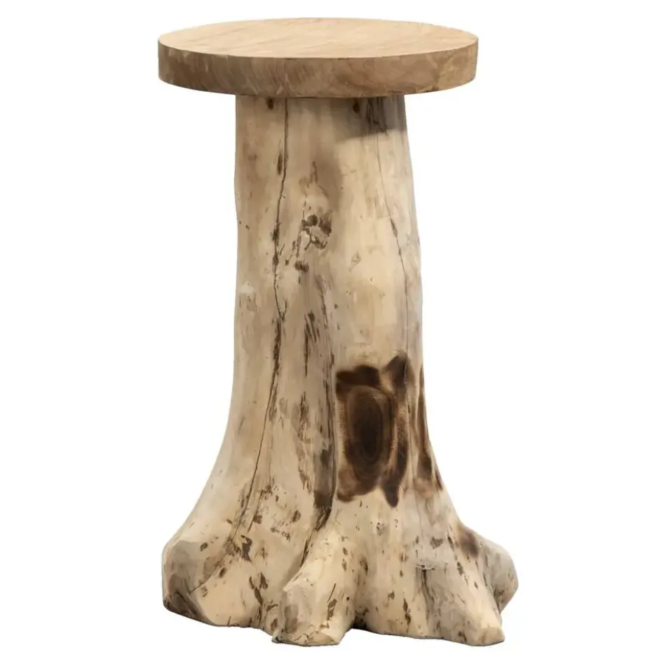 Bijzettafel Borneo hoog - teak - 65xØ35 cm