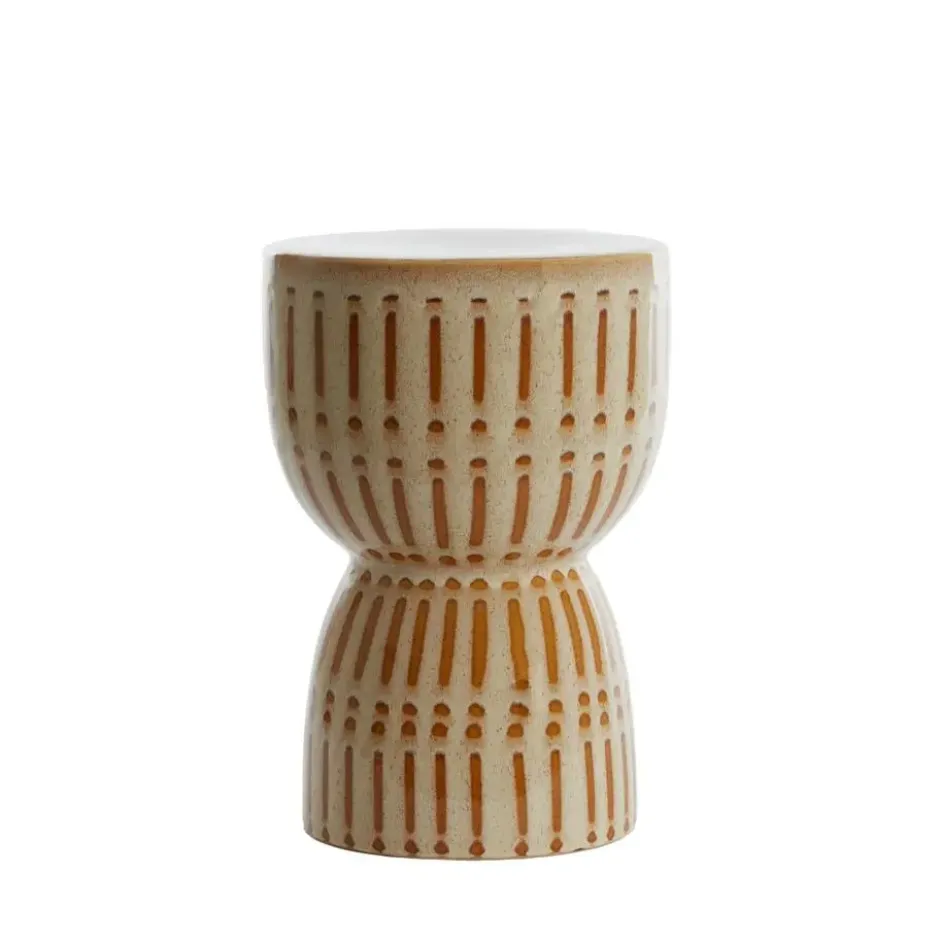 Bijzettafel Finca - Wit - 28.5x28.5x42cm
