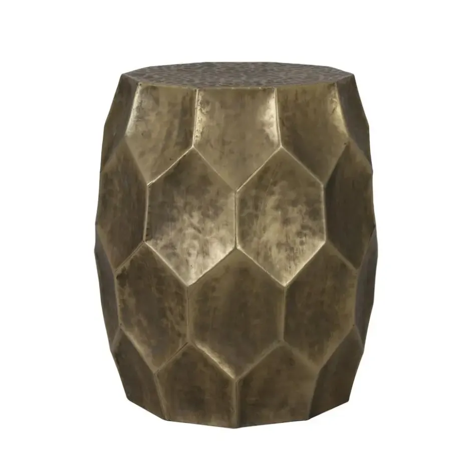 Bijzettafel Kalan - Antiek Goud - Ø37cm