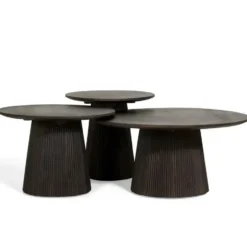 Bijzettafel Mokka - Donkerbruin Ø60cm