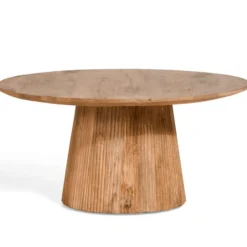 Bijzettafel Mokka - Lichtbruin Ø80cm