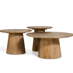 Bijzettafel Mokka - Lichtbruin Ø50cm