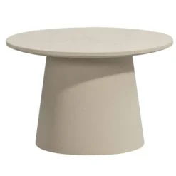 Bijzettafel Thibaut - beige - 38xØ60 cm