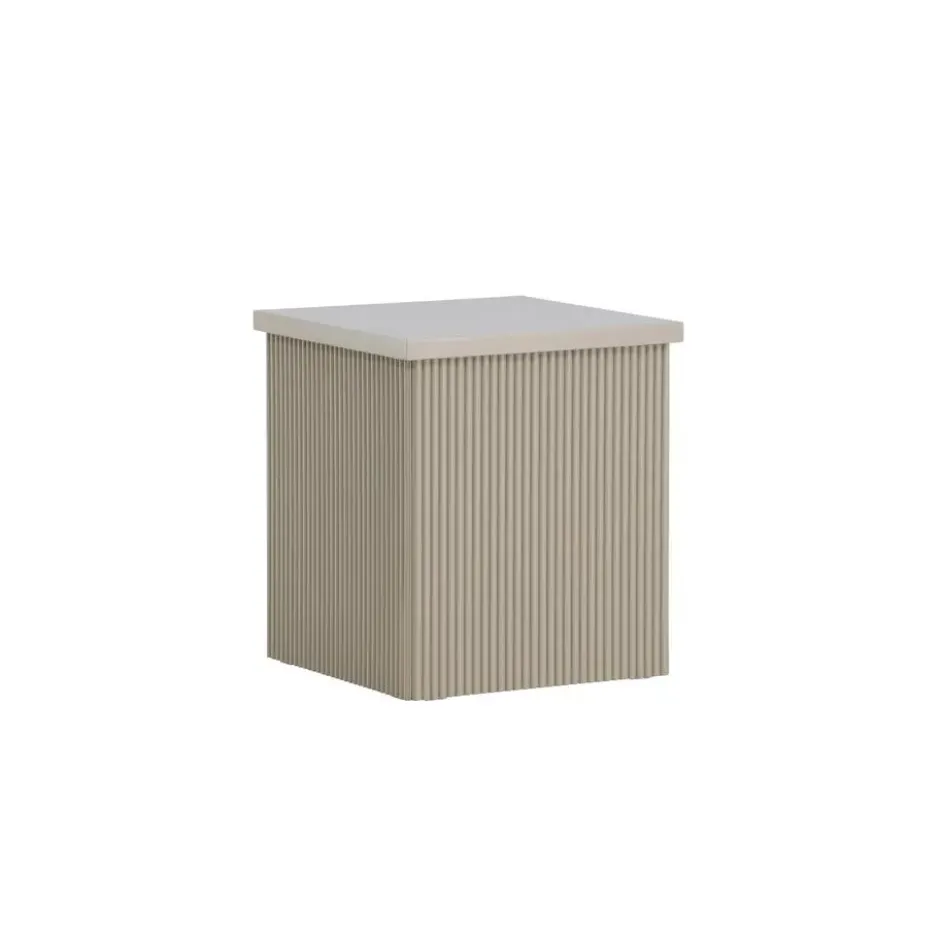 Bijzettafel Vierkant - Beige MDF - 40x40x45cm - Lenox