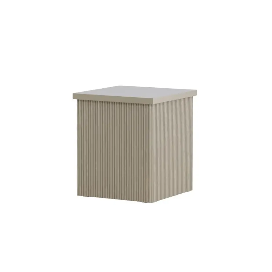 Bijzettafel Vierkant - Beige MDF - 40x40x45cm - Lenox