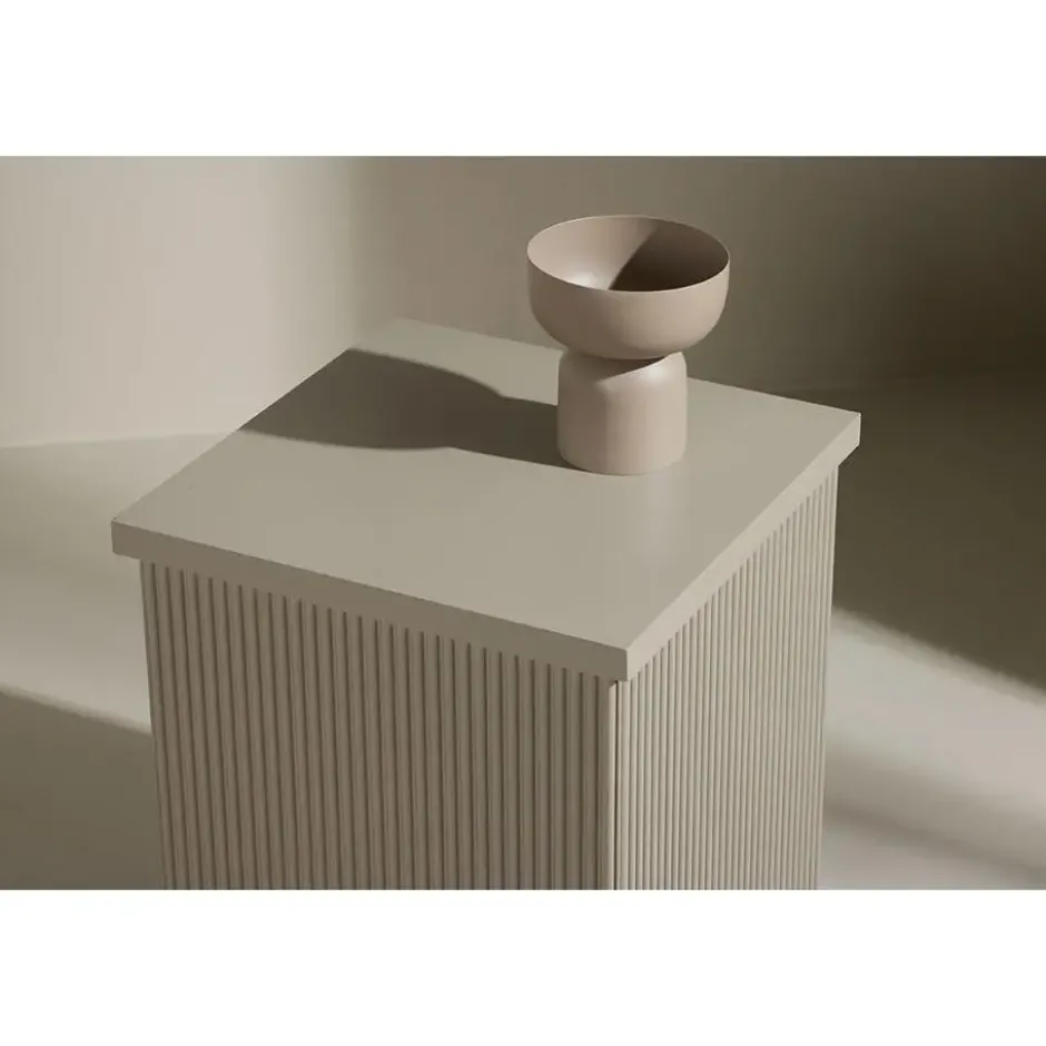 Bijzettafel Vierkant - Beige MDF - 40x40x45cm - Lenox