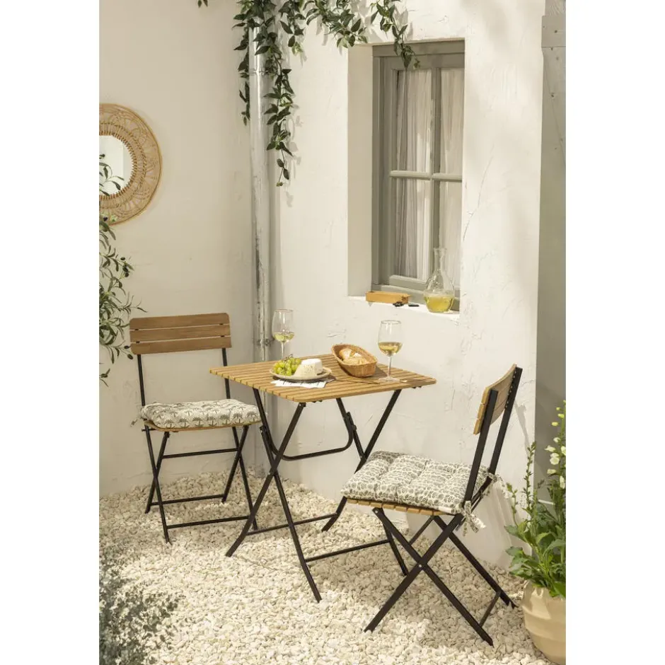 Bistroset Beziers - zwart/naturel