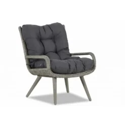 Bistroset 2 personen Wicker Grijs Garden Collections Dover