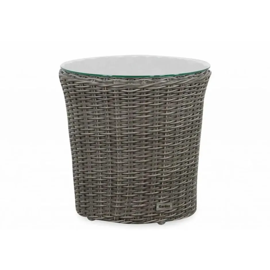 Bistroset 2 personen Wicker Grijs Garden Collections Dover