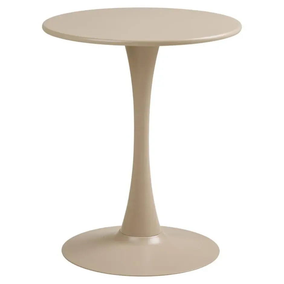 Bistrotafel Rond - Taupe Metaal - Ø60x72cm - Meira