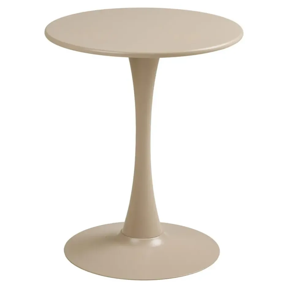 Bistrotafel Rond - Taupe Metaal - Ø60x72cm - Meira