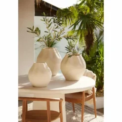 Bloempot Acda - Naturel - 39.5x39.5x41cm