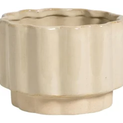 Bloempot Nordic beige keramiek - 9,1xØ13,2 cm