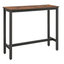 Bobbel Home - Bartafel - Metalen frame - Vintage - Donkerbruin