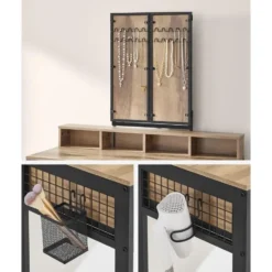 Bobbel Home Kaptafel Met Spiegel En Kruk Industrieel