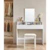 Bobbel Home - Kaptafel met spiegel 2 lades & 3 open vakken