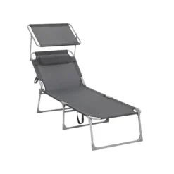 Bobbel Home Ligstoel XXL - Opvouwbaar - Verstelbaar - Grijs