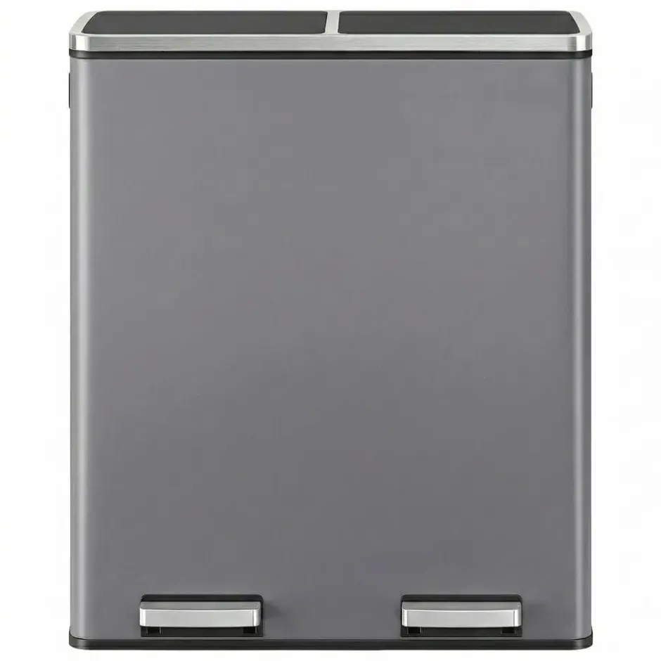 Bobbel Home Prullenbak Afvalscheiding 60 Liter - Mat Grijs