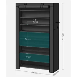 Bobbel Home Schoenenkast Met 3 Laags Open Schoenenrek