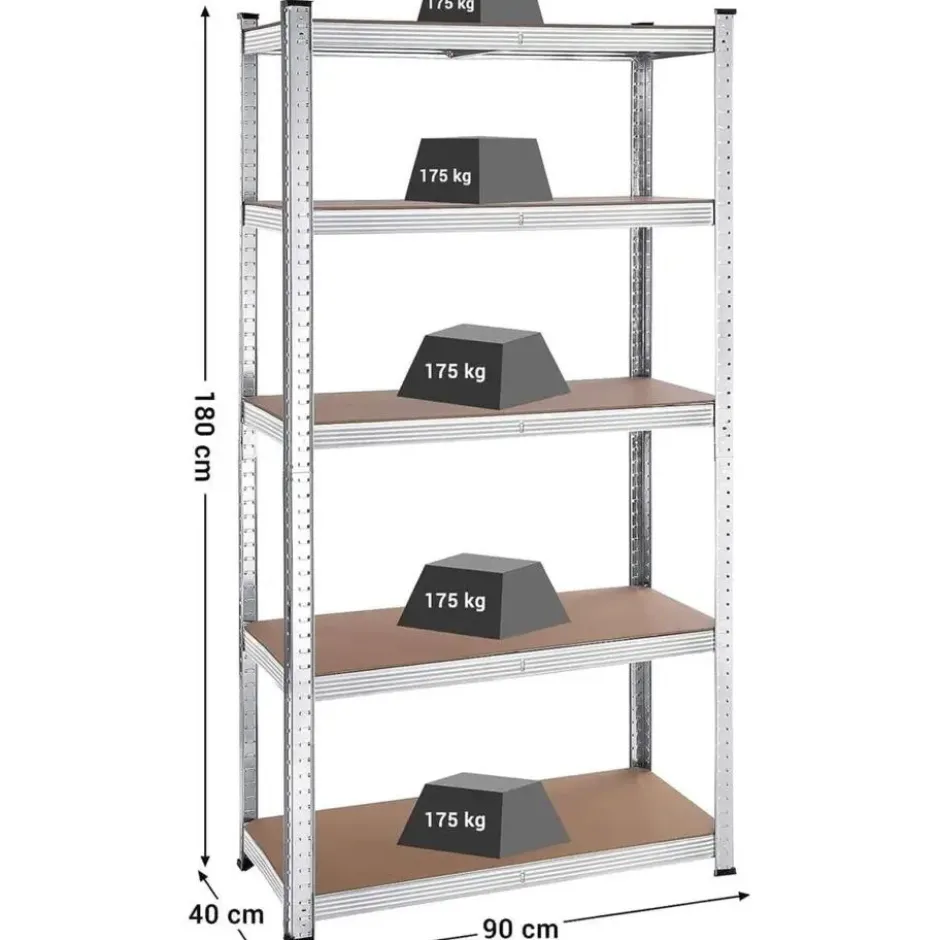 Bobbel Home Stellingkasten Set van 2 Zilver