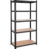 Bobbel Home - Stellingkast -Verstelbare planken - 200x100x50cm - 875 kg - Zwart