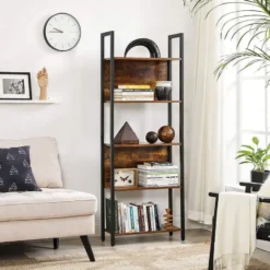 Bobbel Home Vrijstaande Industriële Boekenkast Met 6 Planken