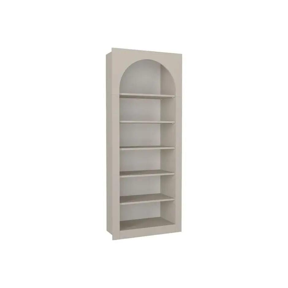 Boekenkast CYMORA - 74 cmx35 cmx180 cm - Beige Hout paneel