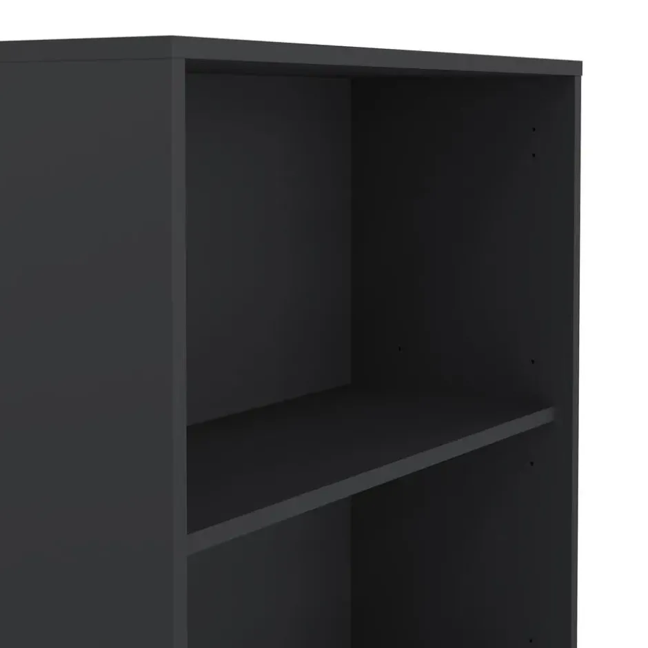Boekenkast Grijs - 80x34x205cm - Sign