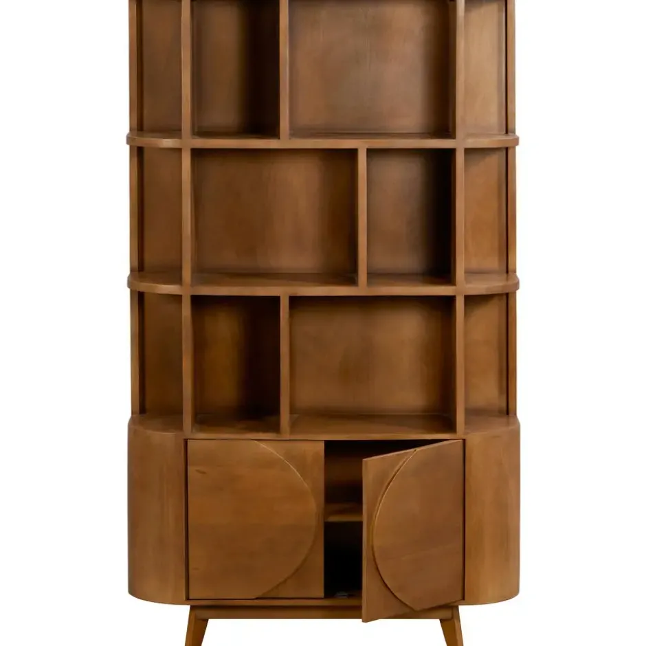Boekenkast Guus - naturel - 200x120x36 cm