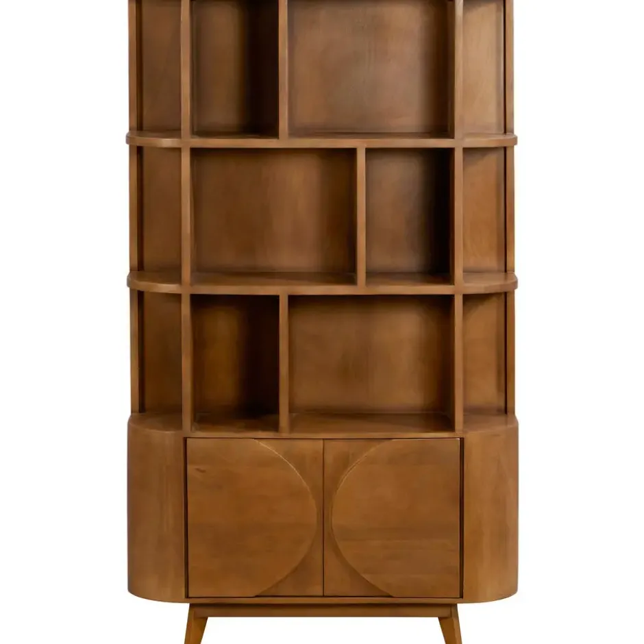 Boekenkast Guus - naturel - 200x120x36 cm