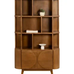 Boekenkast Guus - naturel - 200x120x36 cm