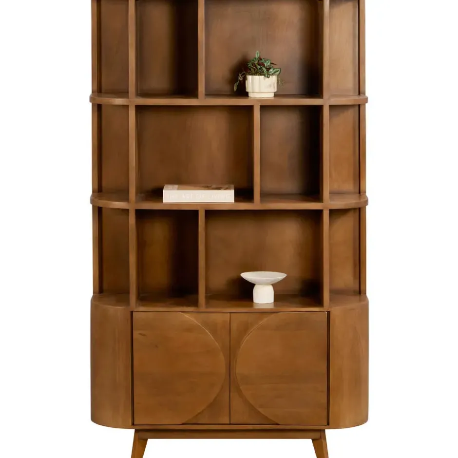Boekenkast Guus - naturel - 200x120x36 cm