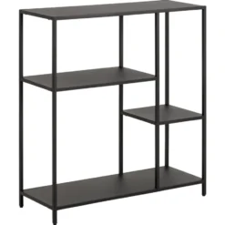 Boekenkast Jaxx - zwart - 86x79,5x30 cm