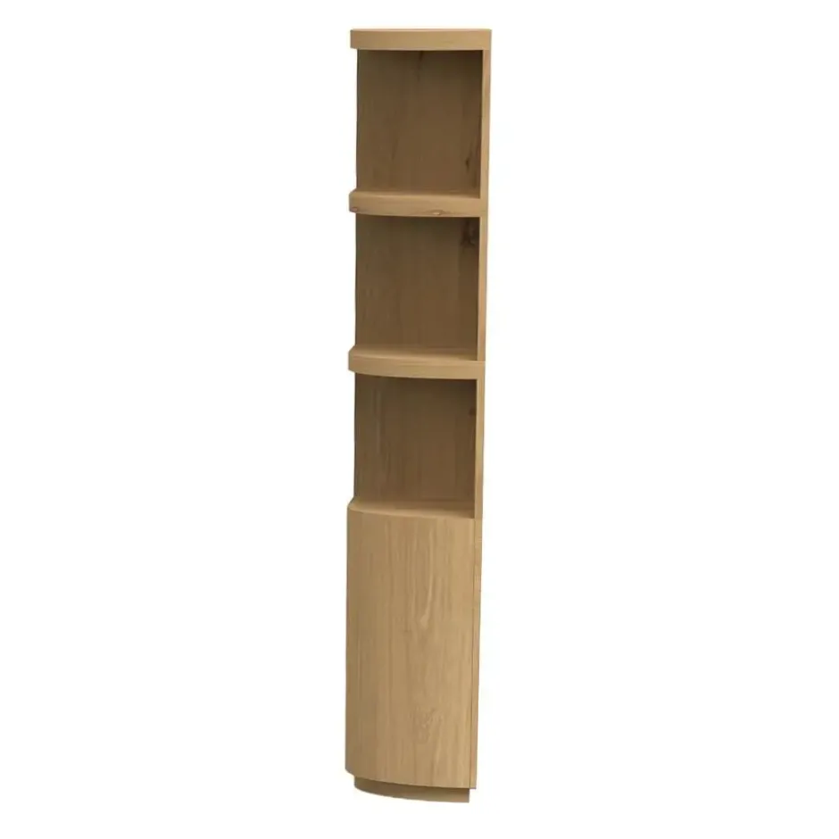 Boekenkast Naturel Eikenfineer - 145x40x220cm - Novero