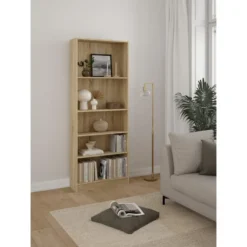 Boekenkast Naturel - 80x203cm - Basic