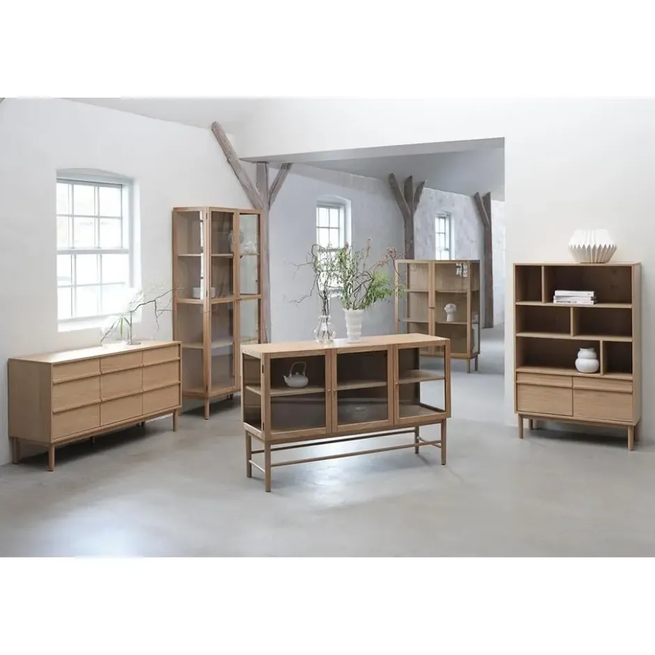 Boekenkast Ponza Naturel Eiken 140cmGiga Living